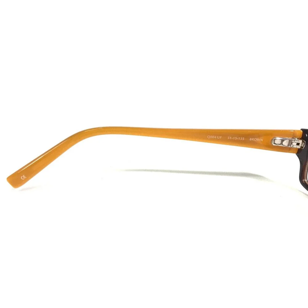 Converse Eyeglasses Frames Q004 UF BROWN Orange Rectangular Full Rim 51-15-135